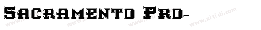 Sacramento Pro字体转换